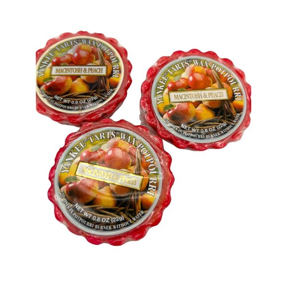 Set of 6 Yankee Candle Wax Potpourri Tart Melts Mandarin Cranberry, Macintosh & - Picture 2 of 10